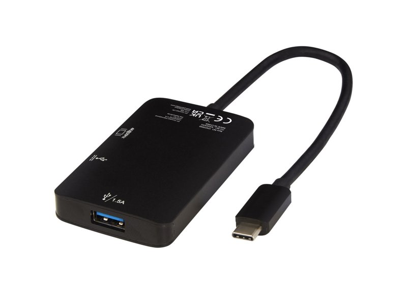 ADAPT aluminium Type-C multimedia-adapter (USB-A/Type-C/HDMI)