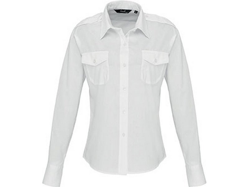 Premier Ladies' Long Sleeve Pilot Shirt