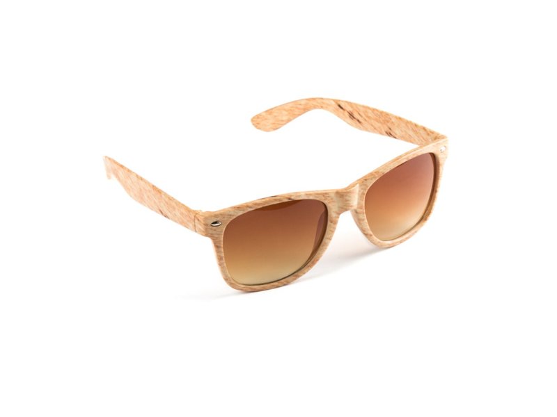 Goedkope Haris zonnebril met houtlook | Bedrukken mogelijk