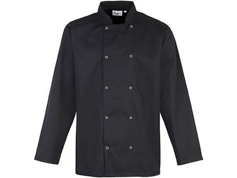 Premier Long Sleeve Press Stud Chef's Jacket