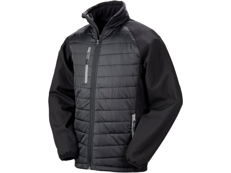 Result BLACK COMPASS PADDED SOFT SHELL JACKET