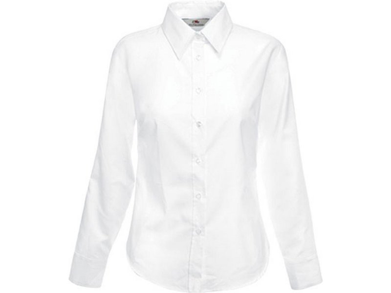 Fruit of the Loom Lady-fit Long Sleeve Oxford Shirt (65-002-0)