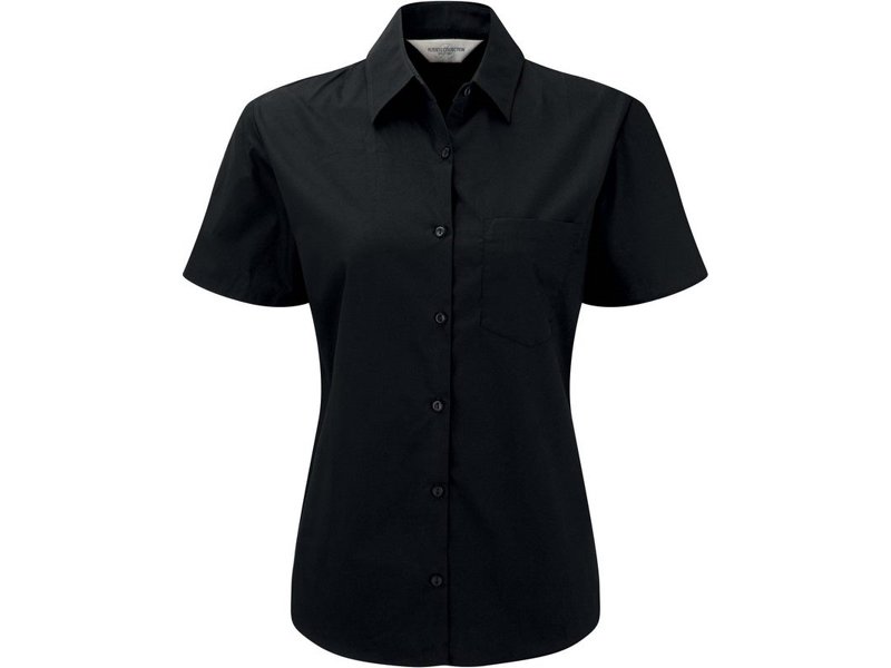 Russell Ladies' Ss Pure Cotton Easy Care Poplin Shirt