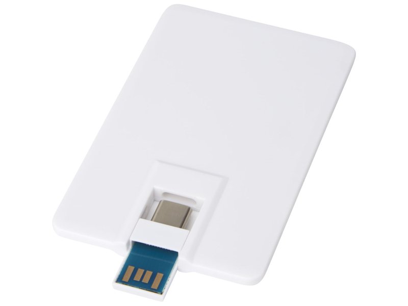 Duo slim USB station van 32 GB met Type-C en USB-A 3.0