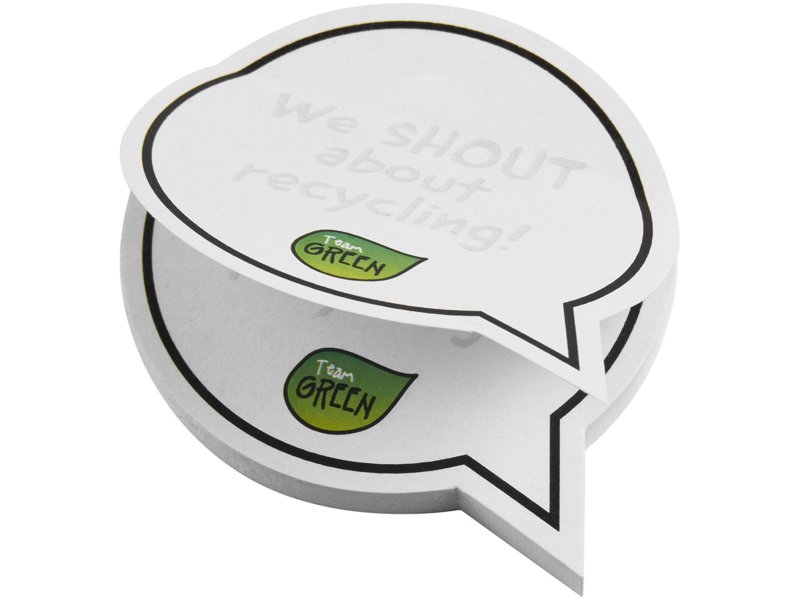 Sticky-Mate® tekstballonvormige gerecyclede sticky notes