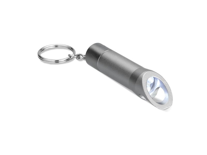 Metalen sleutelhanger met LED