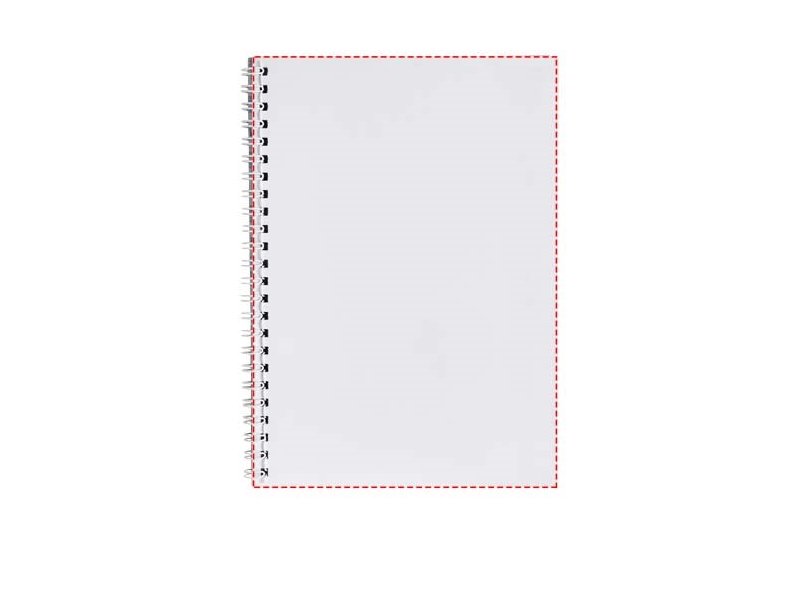 Desk-Mate® A5 spiraal notitieboek en bedrukte achterste omslag Desk-Mate® A5 spiraal notitieboek en bedrukte achterste omslag