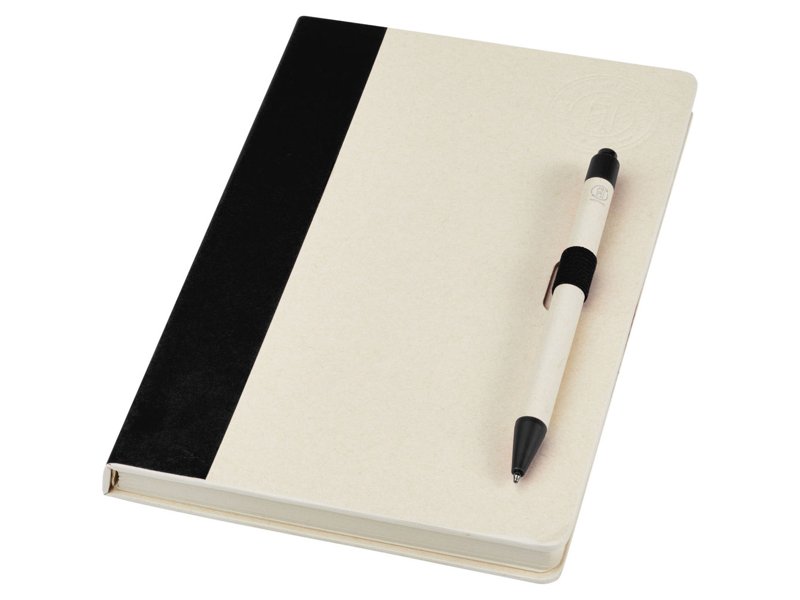 Dairy Dream set van referentie A5 notitieboek en balpen gemaakt van gerecyclede melkpakken Dairy Dream set van referentie A5 notitieboek en balpen gemaakt van gerecyclede melkpakken