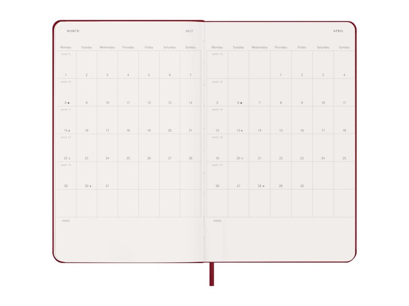 12M week agenda L met harde kaft
