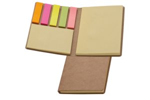 Zelfklevende Note Pad Burlington met bedrukt logo als promotioneel relatiegeschenk