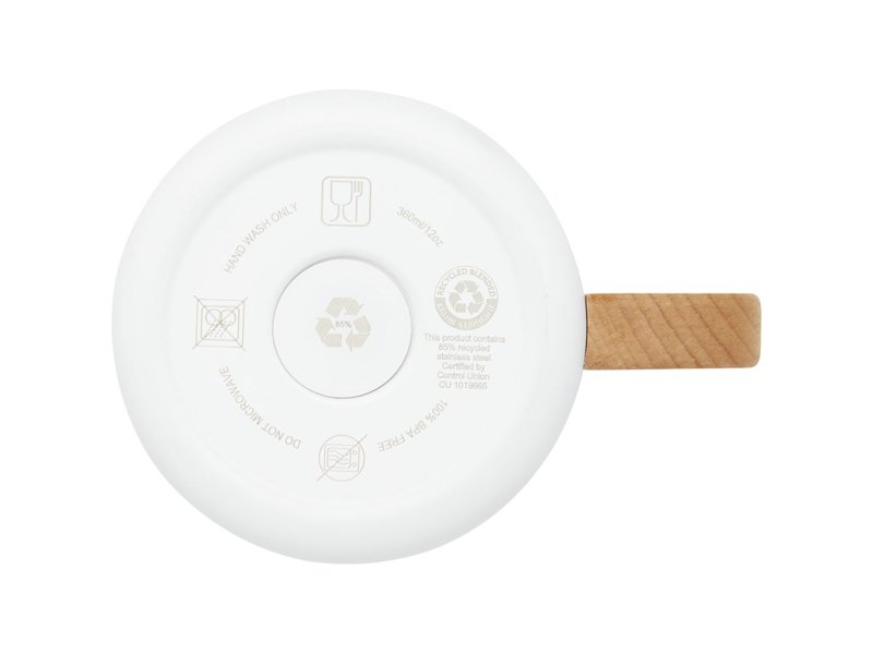 Bjorn 360 ml RCS-gecertificeerde mok van gerecycled roestvrijstaal met koperen vacuümisolatie