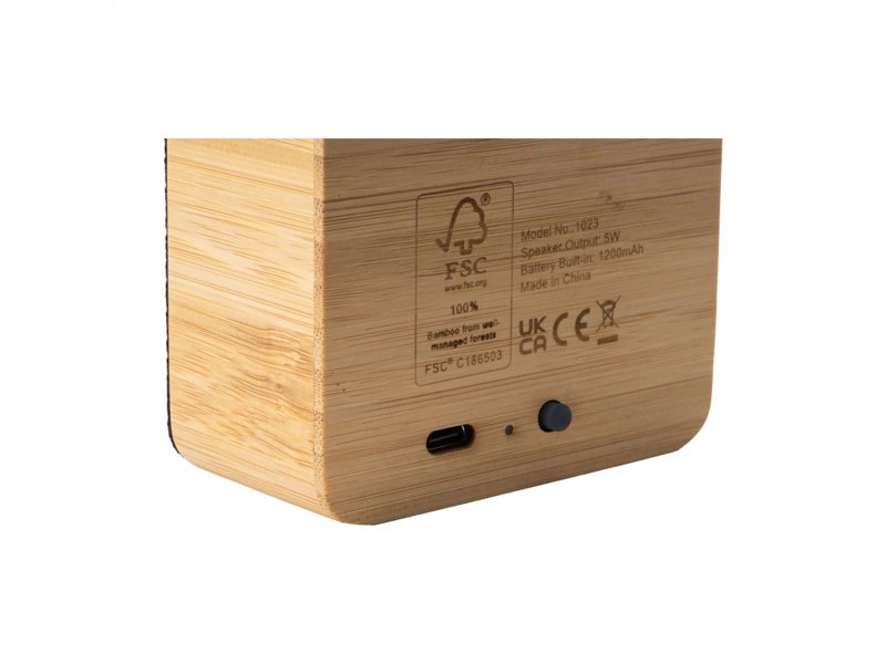 Sonido 5W Bamboo Wireless Speaker bedrukken | Jouw relatiegeschenk & promotieartikel Sonido 5W Bamboo Wireless Speaker bedrukken | Jouw relatiegeschenk & promotieartikel