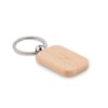 Houten sleutelhanger rechthoek