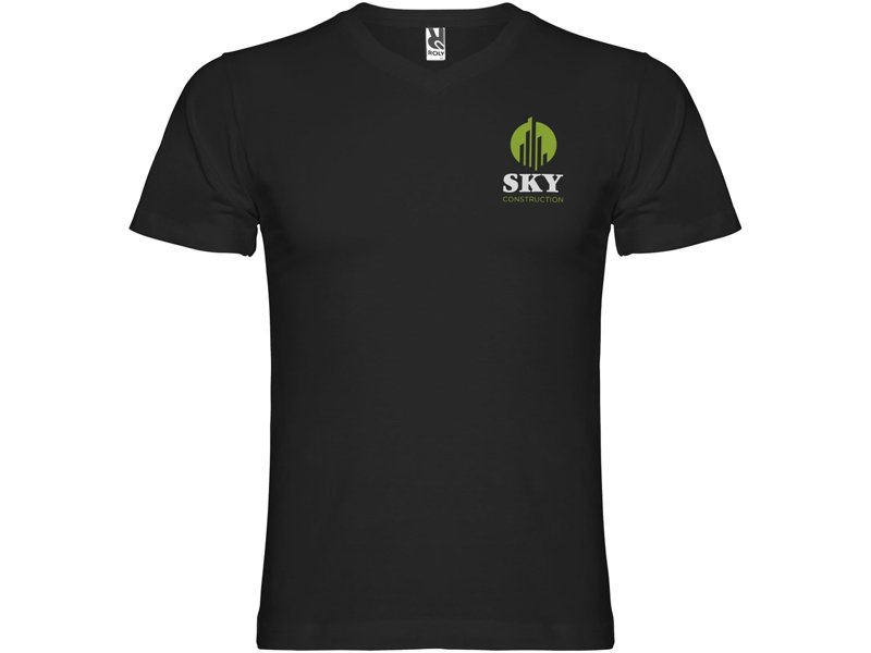 Samoyedo herenshirt met V-hals en korte mouwen Samoyedo herenshirt met V-hals en korte mouwen