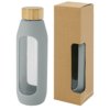 Tidan fles van 600 ml in borosilicaatglas met siliconen grip Tidan fles van 600 ml in borosilicaatglas met siliconen grip