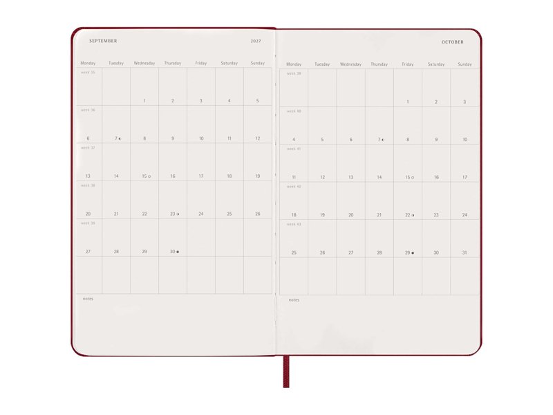 12M dag agenda L met harde kaft 12M dag agenda L met harde kaft
