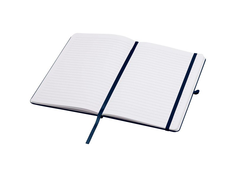 Teak A5 gerecycled notitieboek met harde kaft en gelinieerde pagina's Teak A5 gerecycled notitieboek met harde kaft en gelinieerde pagina's