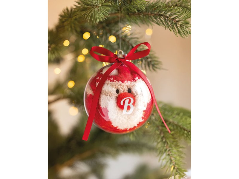 SNUG M - Kerstman sokken balornament