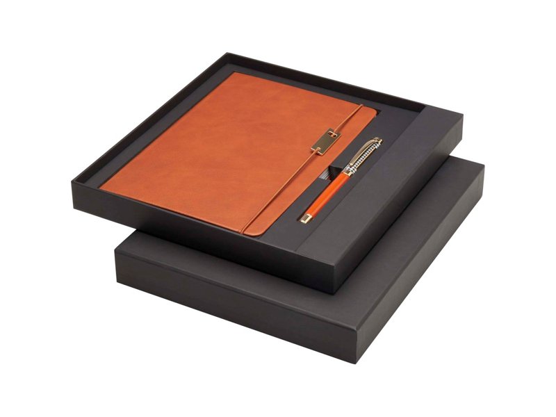 Legato set met A5 notitieboek en rollerbalpen (blauwe inkt) Legato set met A5 notitieboek en rollerbalpen (blauwe inkt)