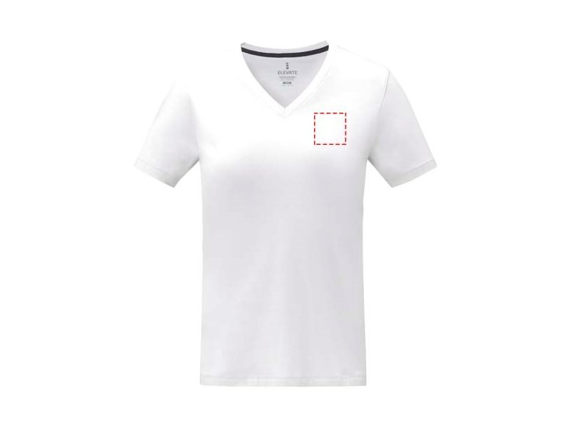 Somoto Dames T-shirt met V-hals en korte mouwen Somoto Dames T-shirt met V-hals en korte mouwen