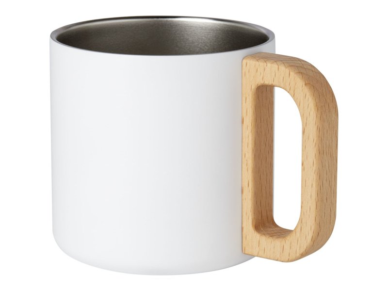 Bjorn 360 ml RCS-gecertificeerde mok van gerecycled roestvrijstaal met koperen vacuümisolatie