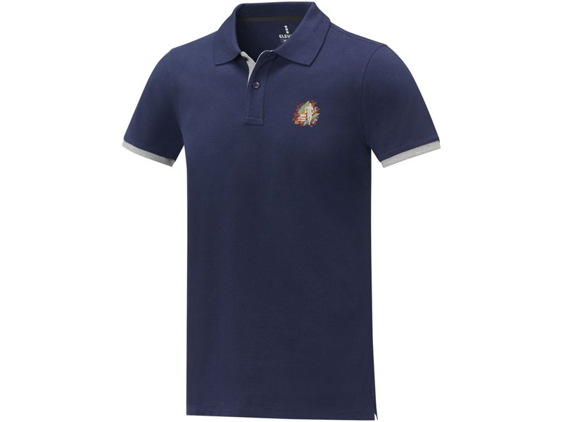 Morgan duotone Heren polo met korte mouwen