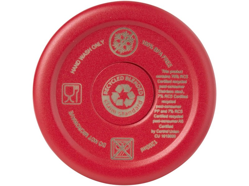 Sydney 1200 ml dubbelwandige RCS-gecertificeerde koperen vacuüm geïsoleerde beker met rietje