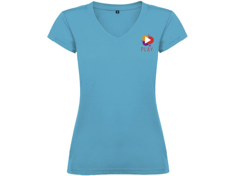 Victoria damesshirt met V-hals en korte mouwen Victoria damesshirt met V-hals en korte mouwen