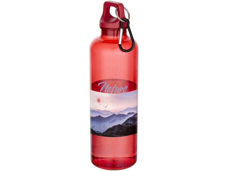 Oregon 750 ml waterfles van RCS-gecertificeerd gerecycled plastic met karabijnhaak