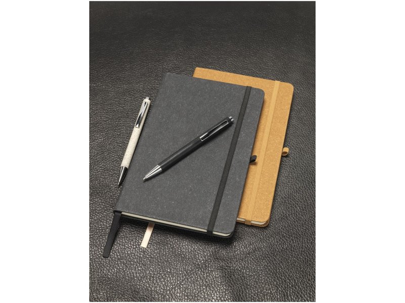 Atlana lederen notitieboek in A5 formaat