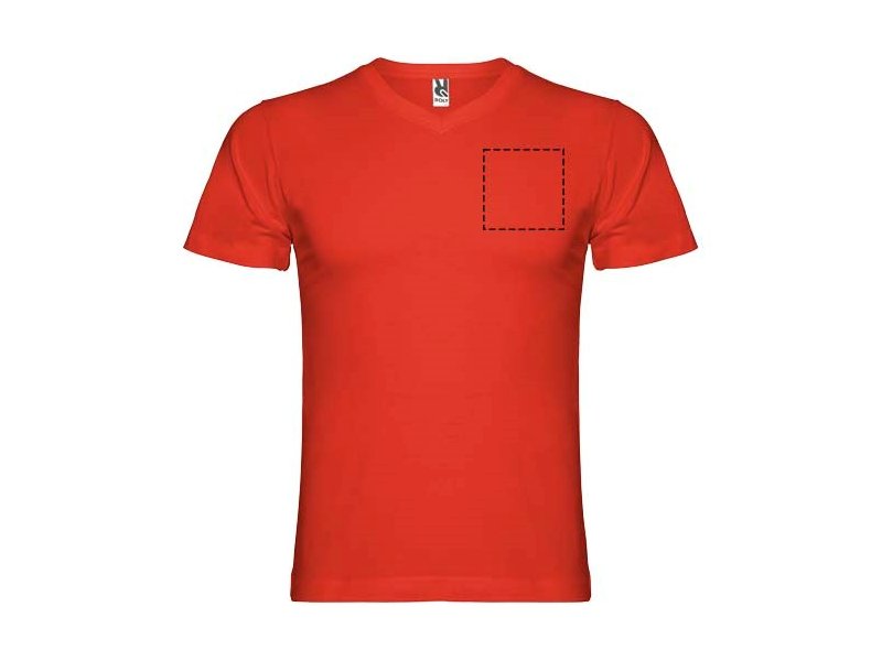 Samoyedo herenshirt met V-hals en korte mouwen Samoyedo herenshirt met V-hals en korte mouwen