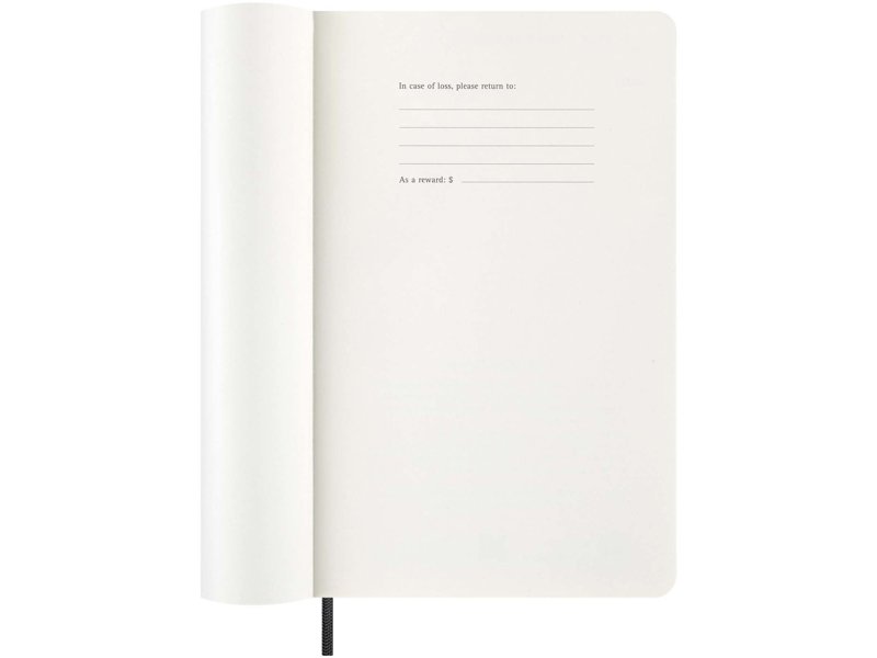 Moleskine dag-agenda voor 12 maanden met zachte kaft Moleskine dag-agenda voor 12 maanden met zachte kaft