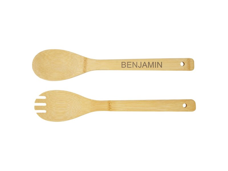 Argulls slakom en bestek van bamboe