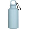 Oregon 400 ml effen waterfles van RCS gecertificeerd gerecycled plastic met karabijnhaak Oregon 400 ml effen waterfles van RCS gecertificeerd gerecycled plastic met karabijnhaak