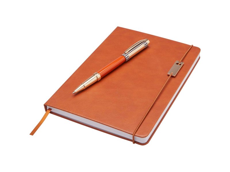 Legato set met A5 notitieboek en rollerbalpen (blauwe inkt) Legato set met A5 notitieboek en rollerbalpen (blauwe inkt)
