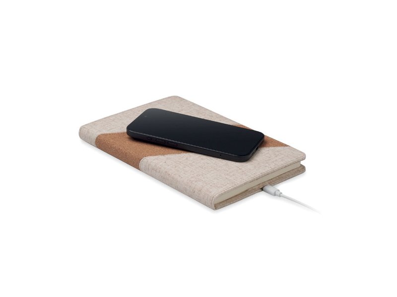 CORTONA - A5 notitieboek met lader 15W