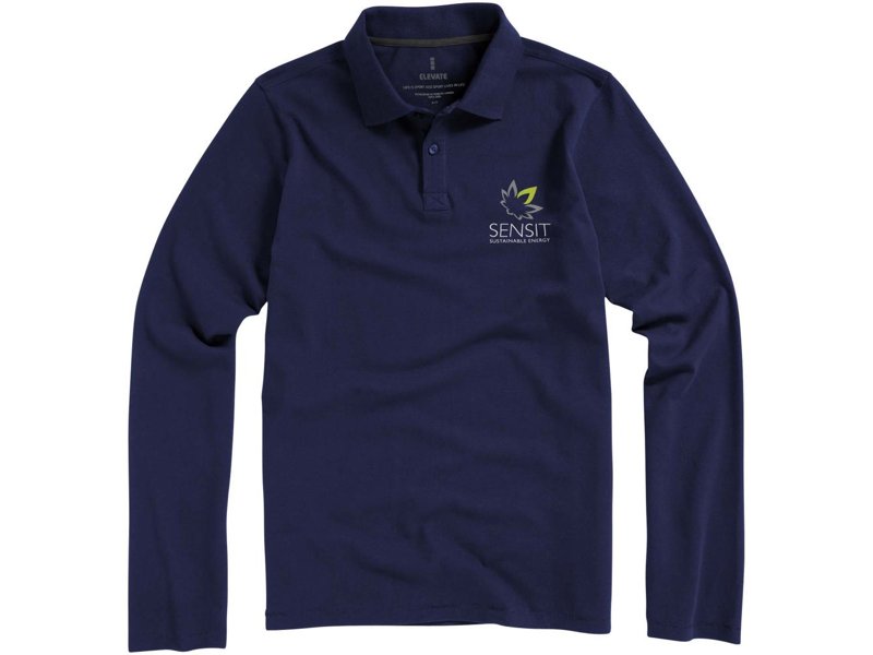 Oakville heren polo met lange mouwen Oakville heren polo met lange mouwen