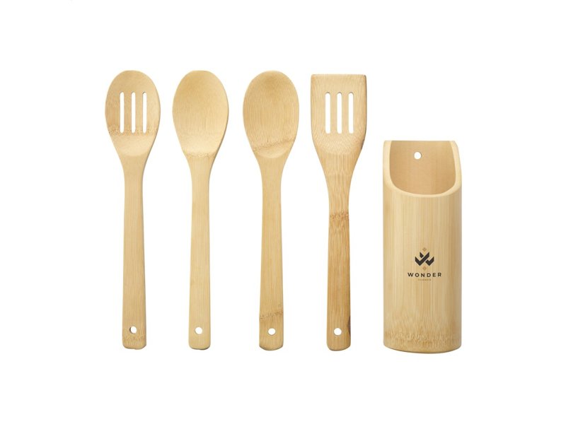 Bamboo cooking set keukengerei