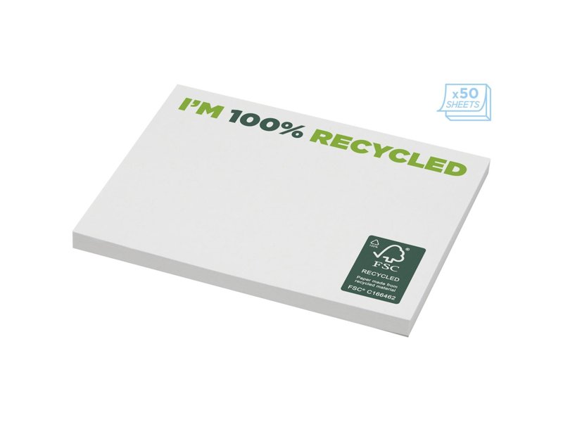 Sticky-Mate® gerecyclede sticky notes 100 x 75 mm Sticky-Mate® gerecyclede sticky notes 100 x 75 mm