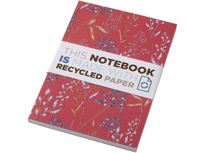 Novella Austen A5 gerecycled notitieboek met zachte cover, 100 vellen Novella Austen A5 gerecycled notitieboek met zachte cover, 100 vellen
