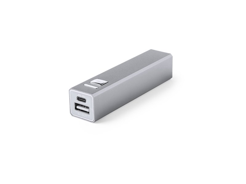 Aluminium THAZER powerbank 2.200 mAh bedrukt met bedrijfslogo promotieartikel