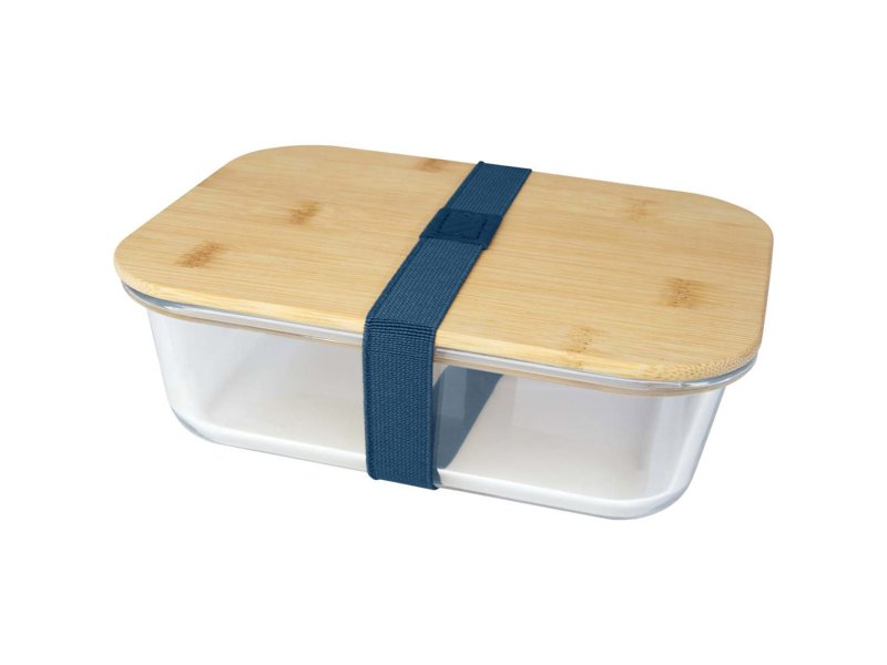 Roby glazen lunchtrommel met bamboe deksel