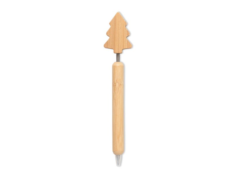 CHRISPEN - Bamboe balpen kerstboom detail