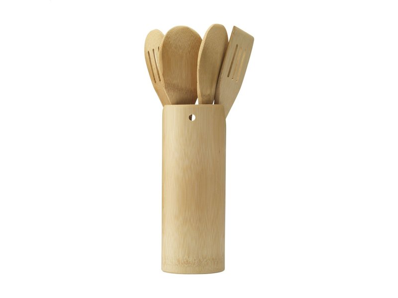 Bamboo cooking set keukengerei