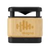 Bamboo Block Speaker met draadloze oplader bedrukken | Jouw relatiegeschenk & promotieartikel