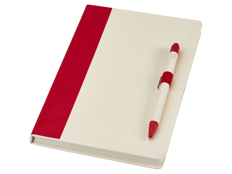Dairy Dream set van referentie A5 notitieboek en balpen gemaakt van gerecyclede melkpakken Dairy Dream set van referentie A5 notitieboek en balpen gemaakt van gerecyclede melkpakken