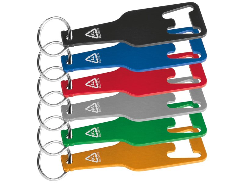 Flessenopener gemaakt van gerecycled aluminium in Malmö