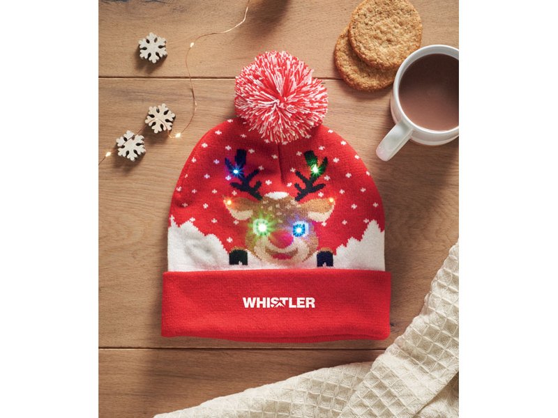 SHIMAS LIGHT - Gebreide kerstmuts LED