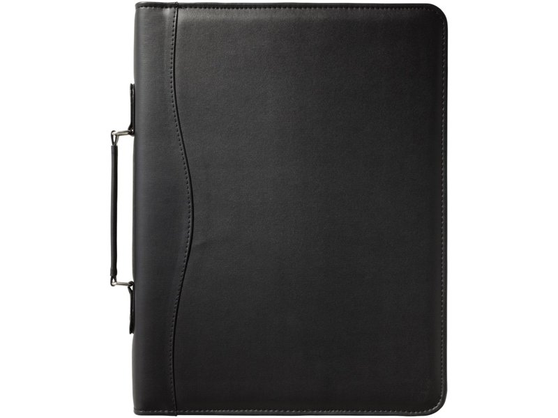 Ebony A4 portfolio met ritssluiting en handvat