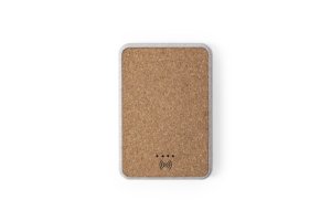 Duurzame Merak Power Bank 5.000 mAh met draadloos laden bedrukt met bedrijfslogo promotieartikel